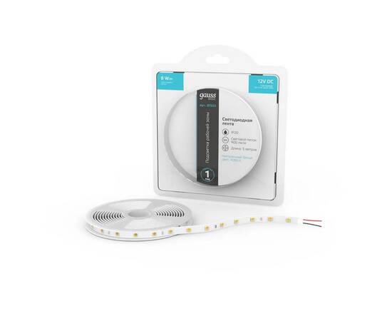Светодиодная лента Gauss 8W/m 60LED/m 5050SMD нейтральный белый 5M BT025, изображение 7