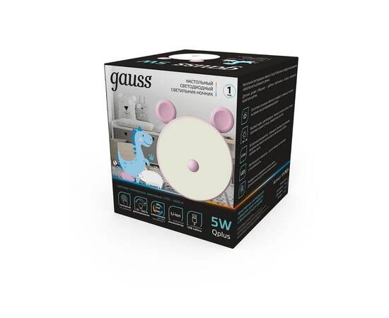 Настольный светодиодный детский ночник Gauss NN7024, изображение 5