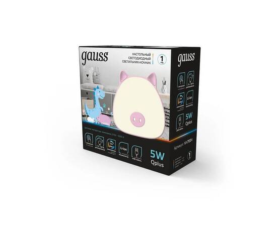 Настольный светодиодный детский ночник Gauss NN7034, изображение 6