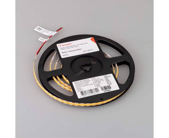 Светодиодная лента Arlight 9W/m 400LED/m CSP теплый белый 2,5M 039046, изображение 2