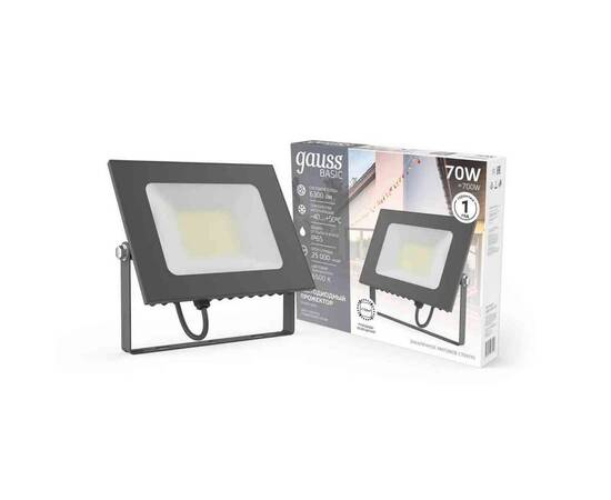 Прожектор светодиодный Gauss 70W 688100370, изображение 4