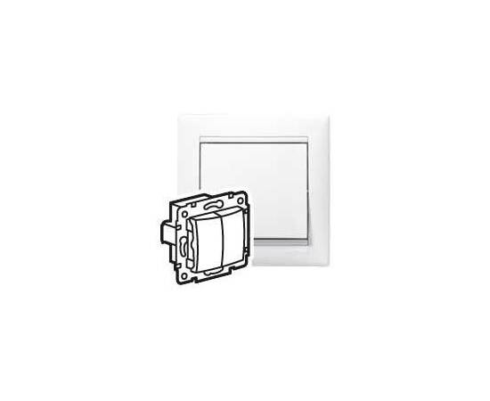 Выключатель двухклавишный Legrand Valena 10А 250V белый 694265