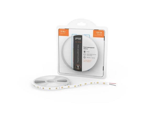 Светодиодная лента Gauss 10W/m 60LED/m 5050SMD теплый белый 1M BT033, изображение 7