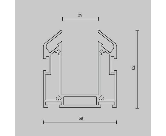 Шинопровод встраиваемый магнитный Maytoni Technical Exility Busbar TRA034MP-212S, изображение 2