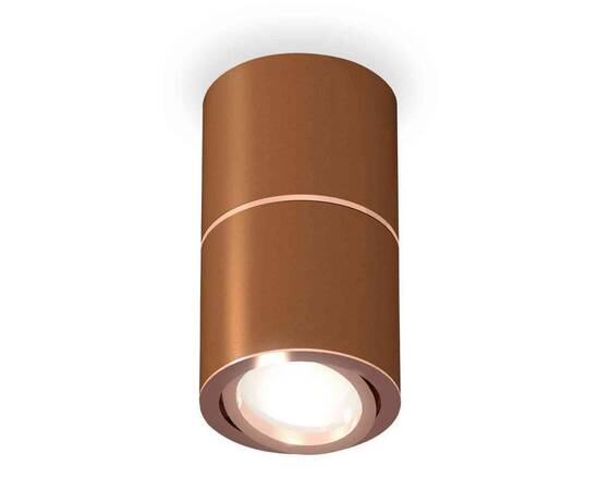 Комплект накладного светильника Ambrella light Techno Spot XS7404080 SCF/PPG кофе песок/золото розовое полированное (C7404, A2073, C7404, N7005)