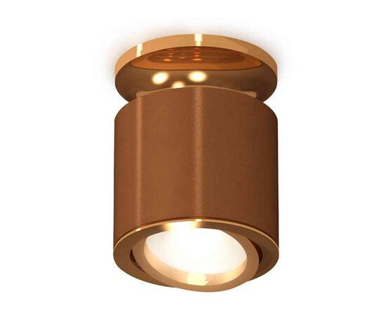 Комплект накладного светильника Ambrella light Techno Spot XS7404120 SCF/PYG кофе песок/золото желтое полированное (N7929, C7404, N7004)