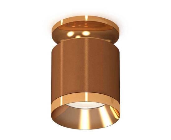 Комплект накладного светильника Ambrella light Techno Spot XS7404121 SCF/PYG кофе песок/золото желтое полированное (N7929, C7404, N7034)