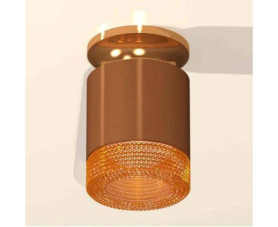 Комплект накладного светильника Ambrella light Techno Spot XS7404122 SCF/PYG/CF кофе песок/золото желтое полированное/кофе (N7929, C7404, N7195), изображение 3