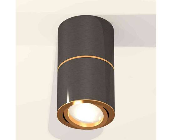 Комплект накладного светильника Ambrella light Techno Spot XS7403080 DCH/PYG черный хром/золото желтое полированное (C7403, A2072, C7403, N7004), изображение 3