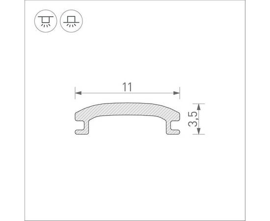 Рассеиватель Arlight Stretch-Shadow-10M Opal-PVC 040644, изображение 2