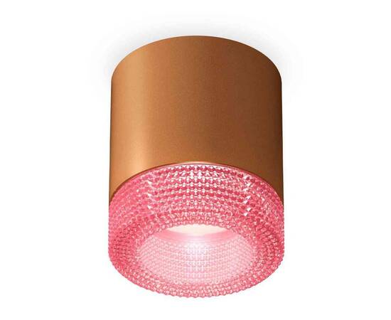 Комплект накладного светильника Ambrella light Techno Spot XS7404030 SCF/PI кофе песок/розовый (C7404, N7193)