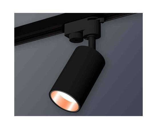 Комплект трекового светильника Ambrella light Track System XT6323024 SBK/PPG черный песок/золото розовое полированное (A2521, C6323, N6114), изображение 3