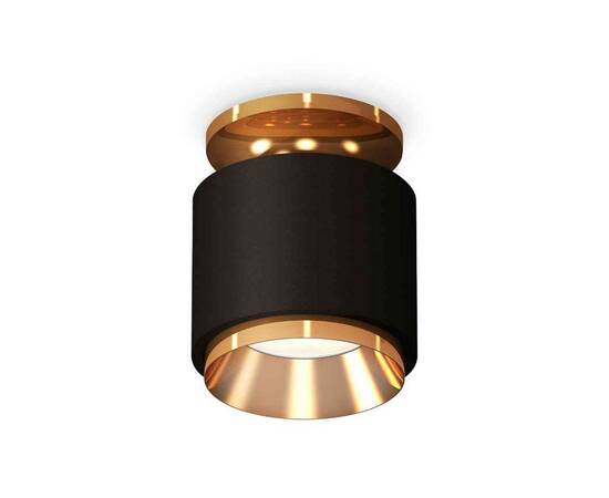 Комплект накладного светильника Ambrella light Techno Spot XS7511120 SBK/PYG черный песок/золото желтое полированное (N7929, C7511, N7034)