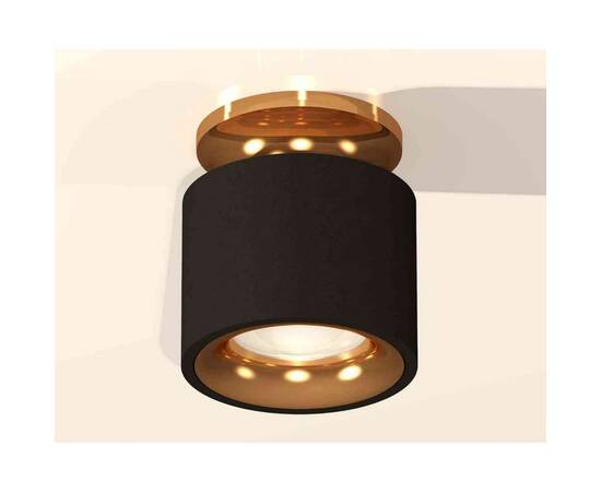 Комплект накладного светильника Ambrella light Techno Spot XS7511121 SBK/PYG черный песок/золото желтое полированное (N7929, C7511, N7014), изображение 3