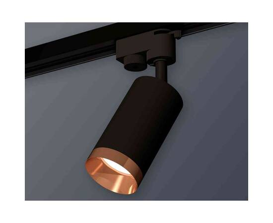 Комплект трекового светильника Ambrella light Track System XT6323065 SBK/PPG черный песок/золото розовое полированное (A2521, C6323, N6135), изображение 3