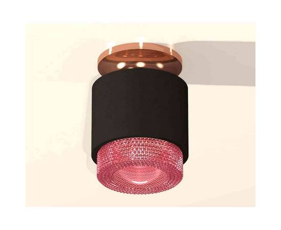 Комплект накладного светильника Ambrella light Techno Spot XS7511142 SBK/PPG/PI черный песок/золото розовое полированное/розовый (N7930,C7511,N7193), изображение 3