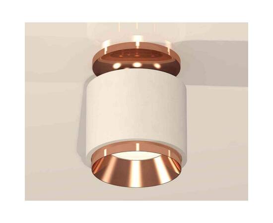 Комплект накладного светильника Ambrella light Techno Spot XS7510140 SWH/PPG белый песок/золото розовое полированное (N7930, C7510, N7035), изображение 2