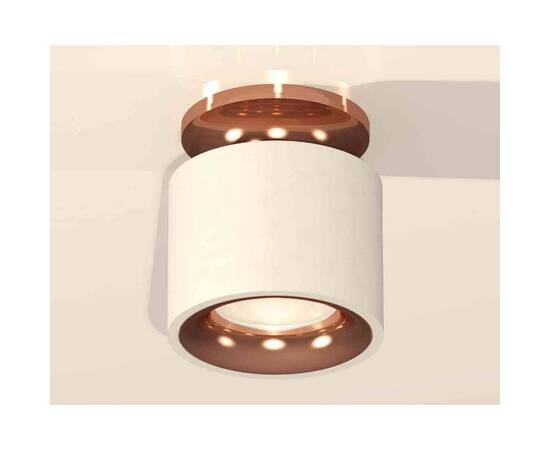 Комплект накладного светильника Ambrella light Techno Spot XS7510141 SWH/PPG белый песок/золото розовое полированное (N7930, C7510, N7015), изображение 2