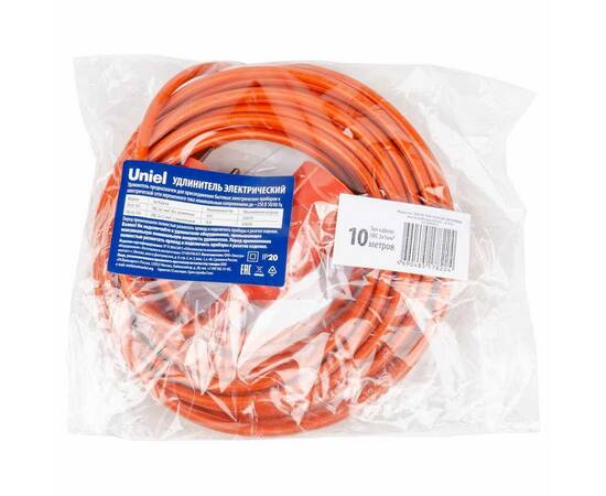 Удлинитель Uniel Ultra 1гн х 10м б/з YX10-101 /UCK-1N/2x1,00/10M/O Orange UL-00010793
