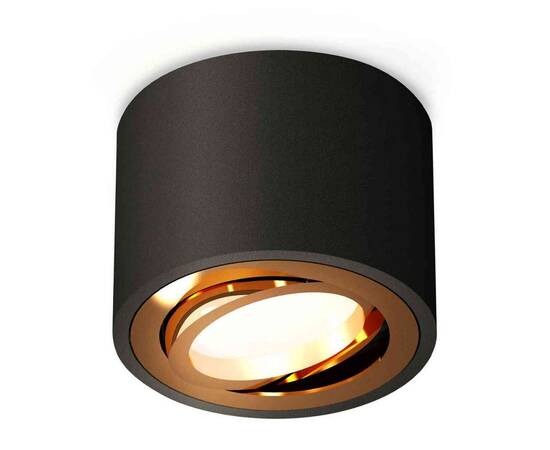 Комплект накладного светильника Ambrella light Techno Spot XS7511004 SBK/PYG черный песок/золото желтое полированное (C7511, N7004)