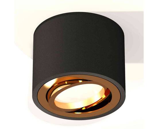 Комплект накладного светильника Ambrella light Techno Spot XS7511004 SBK/PYG черный песок/золото желтое полированное (C7511, N7004), изображение 3
