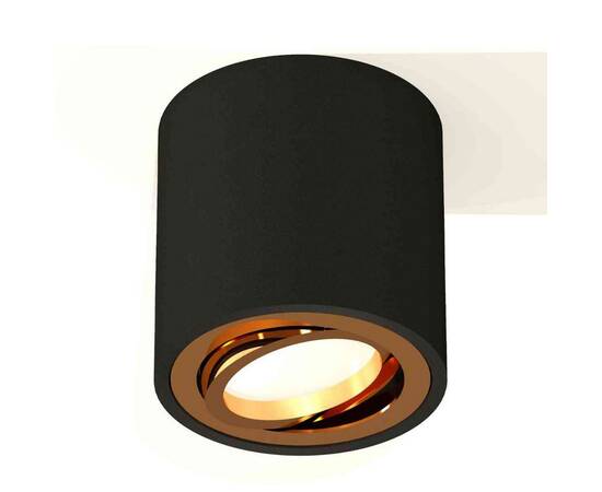Комплект накладного светильника Ambrella light Techno Spot XS7532004 SBK/PYG черный песок/золото желтое полированное (C7532, N7004), изображение 3