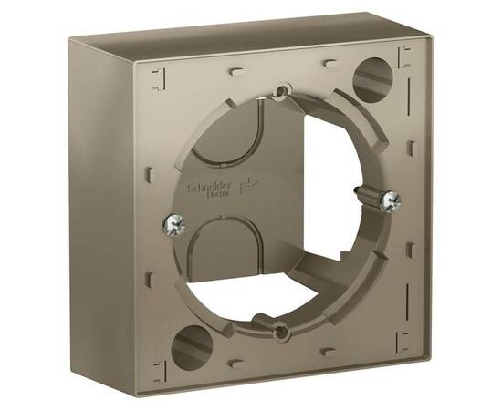 Коробка для наружного монтажа Systeme Electric AtlasDesign шампань ATN000500