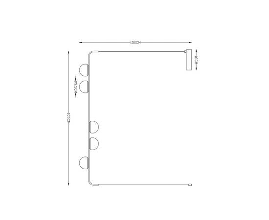 Подвесная светодиодная люстра Arte Lamp Poplar A2174SP-5BK, изображение 2