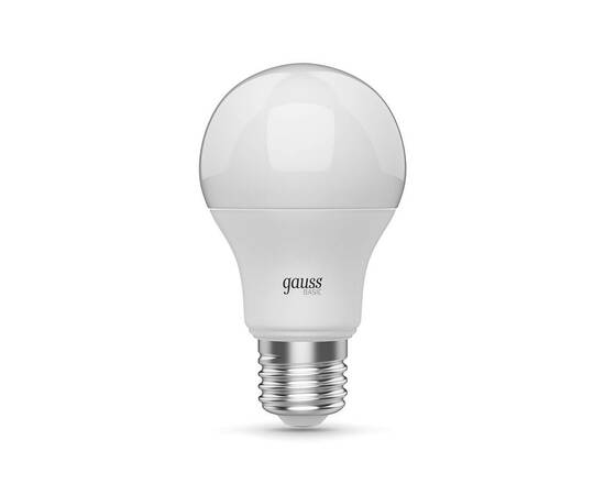 Лампа светодиодная Gauss E27 9,5W 3000К матовая 1023210, изображение 6