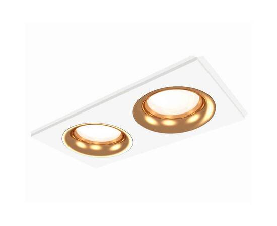 Комплект встраиваемого светильника Ambrella light Techno Spot XC7635005 SWH/PYG белый песок/золото желтое полированное (C7635, N7014)