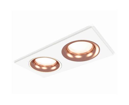 Комплект встраиваемого светильника Ambrella light Techno Spot XC7635006 SWH/PPG белый песок/золото розовое полированное (C7635, N7015)