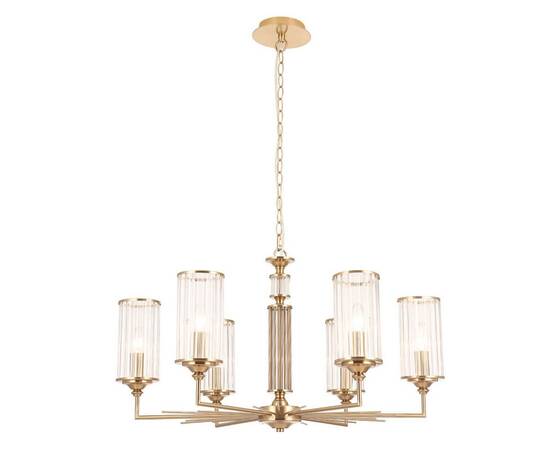 Подвесная люстра Crystal Lux Gloria SP6 Brass, изображение 4
