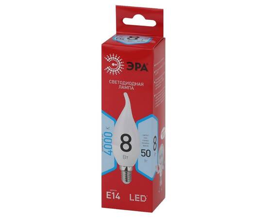 Лампа светодиодная Эра E14 8W 4000K LED BXS-8W-840-E14 R Б0051848, изображение 4