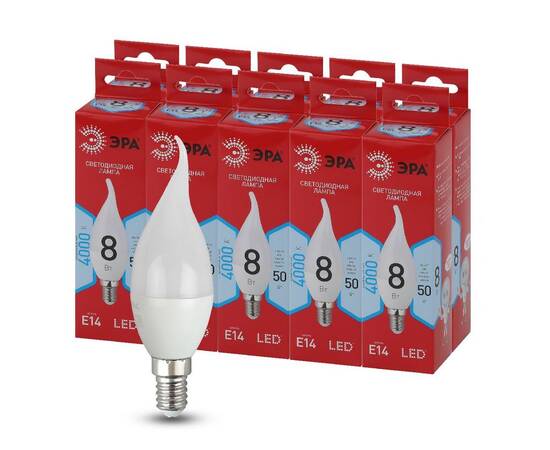 Лампа светодиодная Эра E14 8W 4000K LED BXS-8W-840-E14 R Б0051848, изображение 5