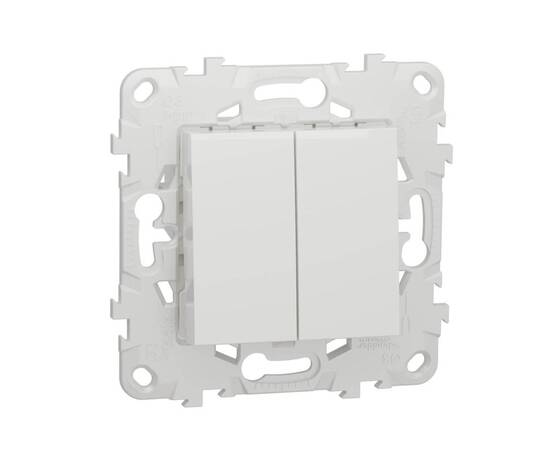 Переключатель двухклавишный перекрестный Schneider Electric Unica New NU521518
