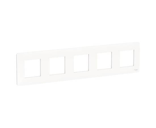 Рамка 5-постовая Schneider Electric Unica New NU201018