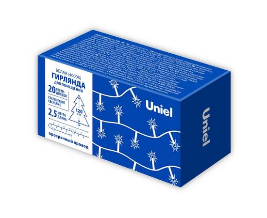 Гирлянда Uniel ULD-S0250-020/STA WHITE IP20 UL-00009935, изображение 5