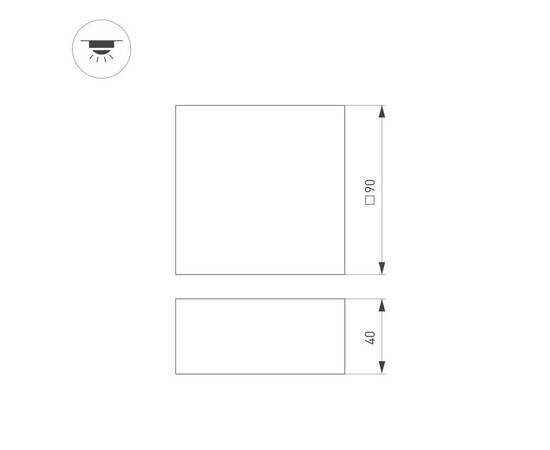 Встраиваемый светодиодный светильник Arlight DL-Grigliato-S90x90-6W Day4000 047658, изображение 2
