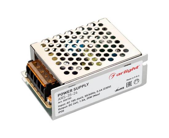Блок питания Arlight ARS-35-24 24V 35W IP20 1,5A 026152