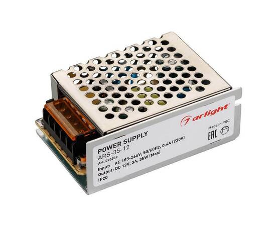 Блок питания Arlight ARS-35-12 12V 35W IP20 2,9A 025332