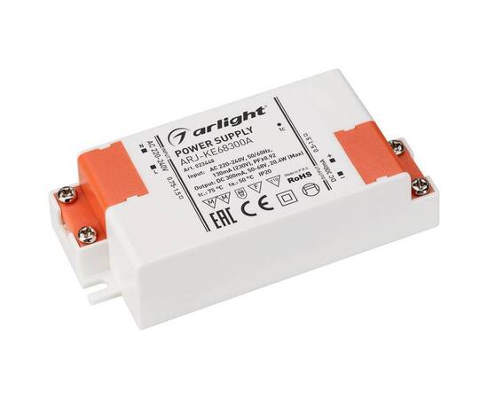 Драйвер Arlight ARJ-KE68300A 50-68V 20W IP20 0,3A 023448