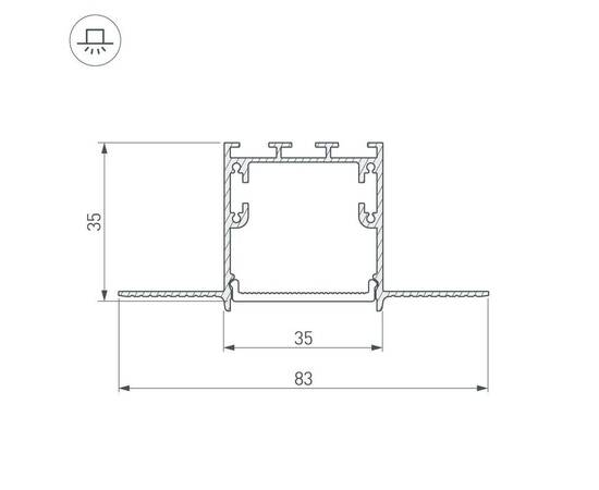 Коннектор L-образный внешний Arlight SL-Linia32-Fantom 030096, изображение 3