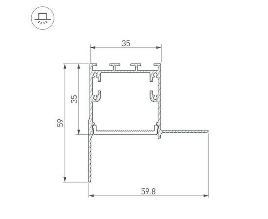 Коннектор L-образный внешний Arlight SL-Linia32-Fantom-Edge 030101, изображение 3