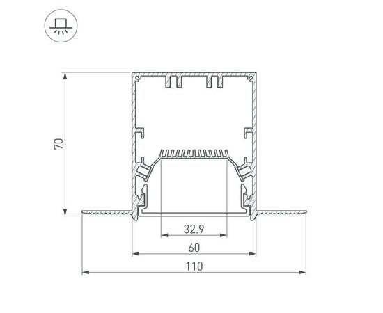 Коннектор T-образный Arlight SL-Linia55-Fantom 030133, изображение 3
