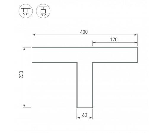 Коннектор T-образный Arlight SL-Line-6070 030142, изображение 2