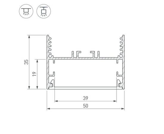 Коннектор X-образный Arlight SL-Line-5035 030118, изображение 2
