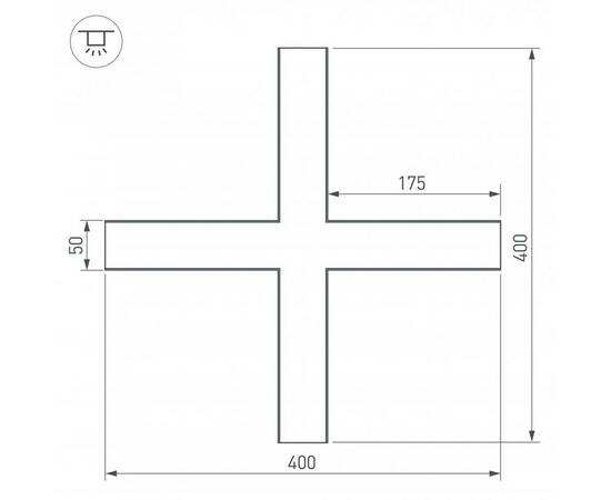 Коннектор X-образный Arlight SL-Line-5035 030118, изображение 3
