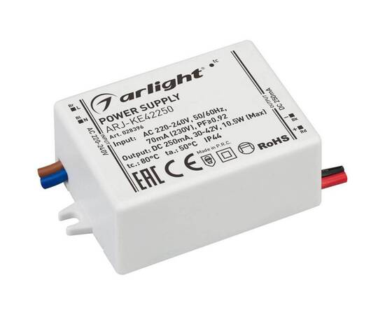 Драйвер Arlight ARJ-KE42250 30-42V 10,5W IP44 0,25A 028396