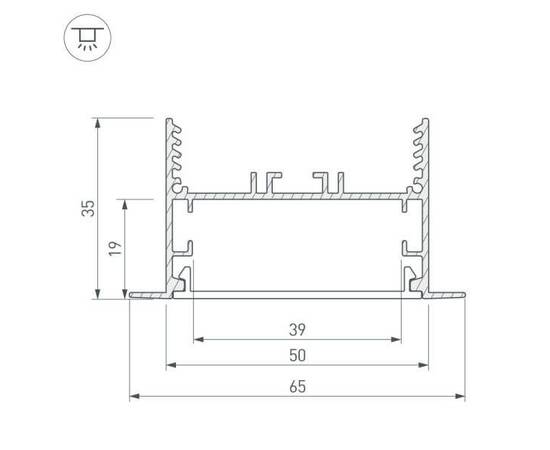 Коннектор T-образный Arlight SL-Linia65-F 030128, изображение 3