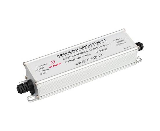 Блок питания Arlight ARPV-12100-A1 12V 100W IP67 8,3A 032316